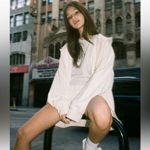 PAC Sun John Galt Off White Full Zip Hoodie one size